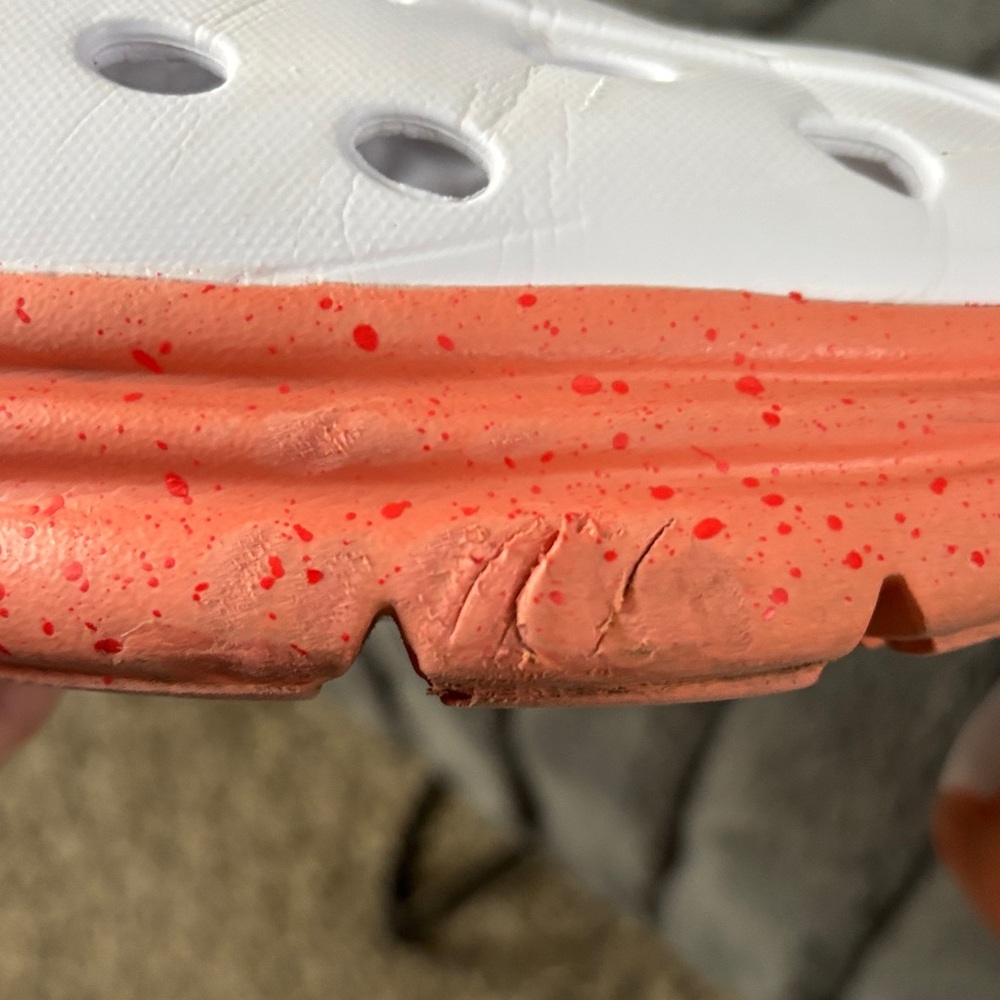 KANE recovery, shoes White and Coral Slip-On Shoes SZ 12 - Picture 12 of 14